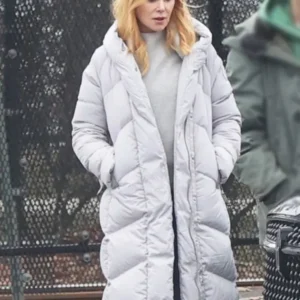 Nicole Kidman Babygirl White Puffer Coat For Sale