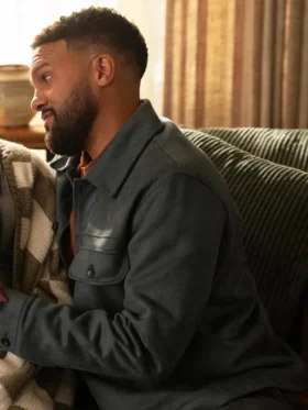 No Good Deed S01 Dennis Grey Wool Jacket
