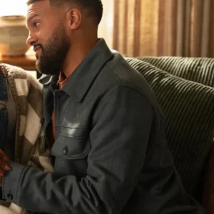 No Good Deed S01 Dennis Grey Wool Jacket