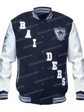 Oakland Raiders Letterman Varsity Jacket Main