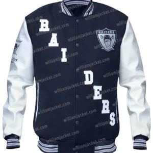 Oakland Raiders Letterman Varsity Jacket Main