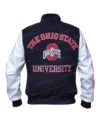 Ohio State Black Varsity Jacket Back