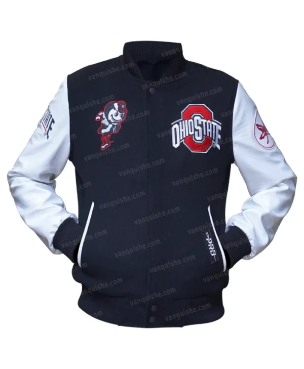 Ohio State Black Varsity Jacket Main