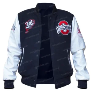 Ohio State Black Varsity Jacket Open