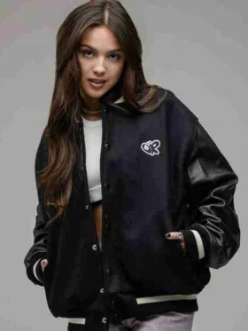 Olivia Rodrigo Sour Leather Varsity Jacket