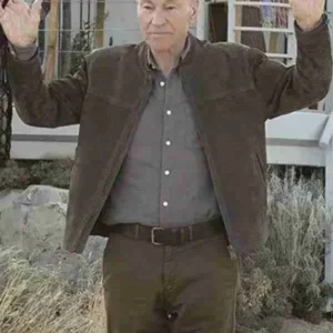Patrick Stewart Star Trek Picard S01 Brown Leather Jacket