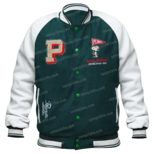 Peanuts Snoopy Green Bomber Jacket Main