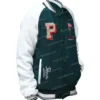 Peanuts Snoopy Green Bomber Jacket left