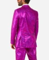 Peppy Pink Mens 2 Piece Slim Fit Suit Back
