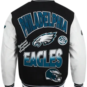 Philadelphia Eagles Wool Varsity Jacket Back