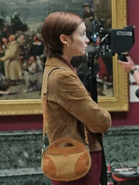 Purchase Say Nothing Lola Petticrew Brown Suede Jacket