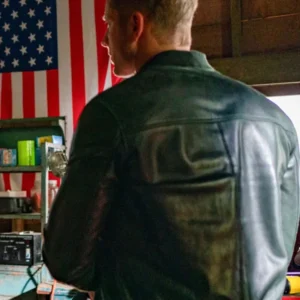 Purchase Tracker S02 Justin Hartley Bomber Leather Jacket