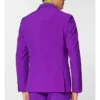 Purple Prince Mens 2 Piece Slim Fit Suit Back