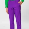 Purple Prince Mens 2 Piece Slim Fit Suit Trouser