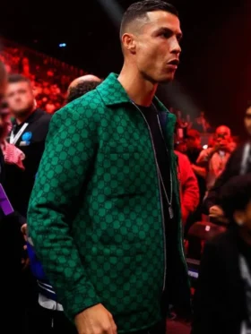 Reckoning Fight Night Cristiano Ronaldo Green Polyster Jacket For Sale