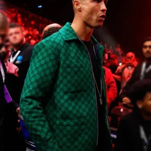 Reckoning Fight Night Cristiano Ronaldo Green Polyster Jacket For Sale