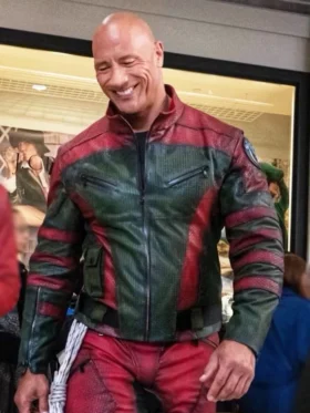 Red One Dwayne Johnson Leather Jacket