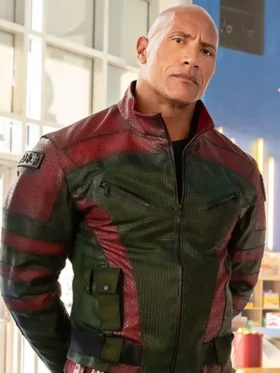 Red One Dwayne Johnson Leather Jacket For Sale