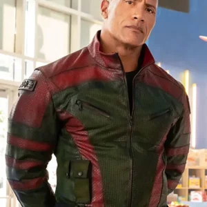 Red One Dwayne Johnson Leather Jacket For Sale