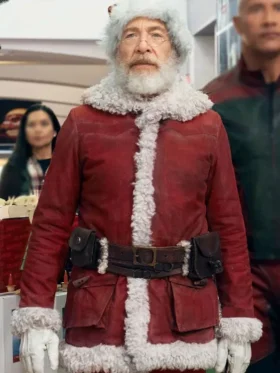 Red One J.K. Simmons Suede Leather Jacket
