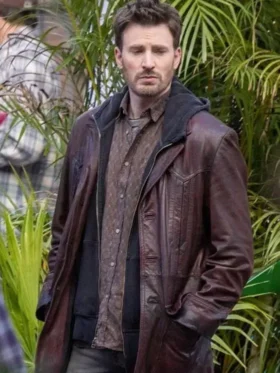 Red One Jack OMalley Brown Leather Jacket For Sale