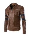Resident Evil 6 Brown Leather Jacket