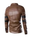 Resident Evil 6 Brown Leather Jacket Back
