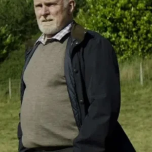 Robert Glenister TV Series Sherwood S01 DI Kevin Salisbury Cotton Black Jacket For Men