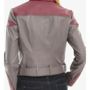 Rosario Dawson Ahsoka Leather Jacket Back