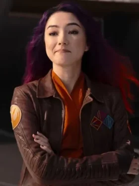 Sabine Wren Ahsoka Cropped Brown Leather Jacket