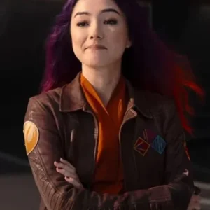 Sabine Wren Ahsoka Cropped Brown Leather Jacket