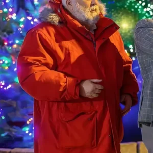 Saint Nick Of Bethlehem Daniel Roebuck Red Hooded Jacket