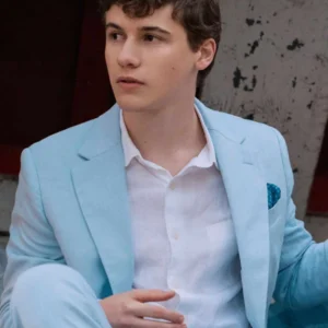 Sam Nivola The Perfect Couple Blue Blazer For Sale