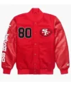 San Francisco Jerry Rice GOAT Varsity Jacket Front