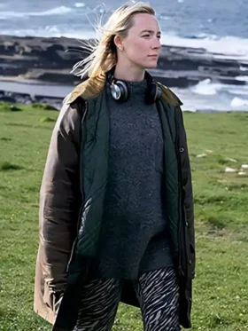 Saoirse Ronan The Outrun Brown Jacket