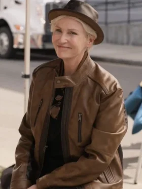 Sazz Pataki Only Murders in the Building S04 Brown Jacket For Sale