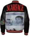 Scarface The World Is Yours Black Wool Varsity Jacket back