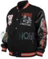 Scarface The World Is Yours Black Wool Varsity Jacket left