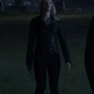 Scarlett Johansson Avengers Endgame Black Leather Jacket
