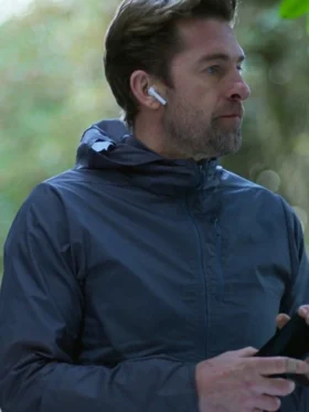 Scott Speedman Cellar Door Blue Hooded Jacket For Sale