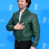 Sebastian Stan A Different Man Green Leather Jacket For Sale