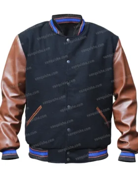 Seinfeld Brown And Black Bomber Jacket Main