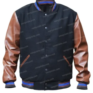 Seinfeld Brown And Black Bomber Jacket Main
