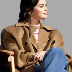 Selena Gomez Emilia Perez Brown Coat