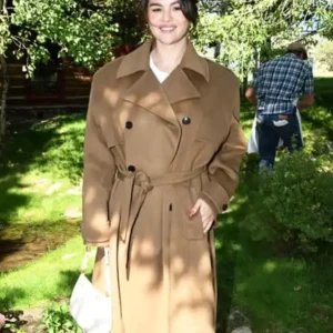 Selena Gomez Emilia Perez Brown Coat For Sale