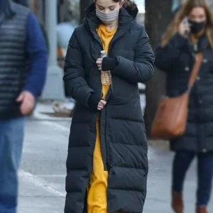 Selena Gomez Only Murders In The Building Black Puffer Coat