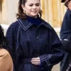 Selena Gomez Only Murders in the Building Blue Wool Coat For Sale