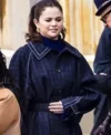 Selena Gomez Only Murders in the Building Blue Wool Coat For Sale