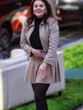 Selena Gomez Only Murders in the Building Grey Cropped Jacket