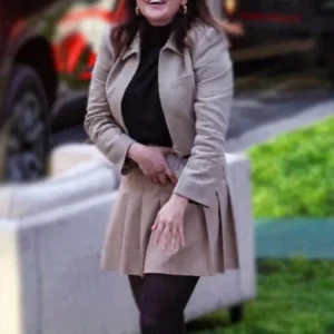 Selena Gomez Only Murders in the Building Grey Cropped Jacket